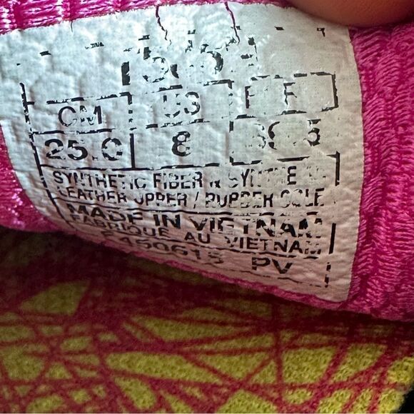 Asics Gel Quantum 360 Athletic Running Shoes Women Sz 8 T5J6N Purple Pink Neon - Picture 8 of 8